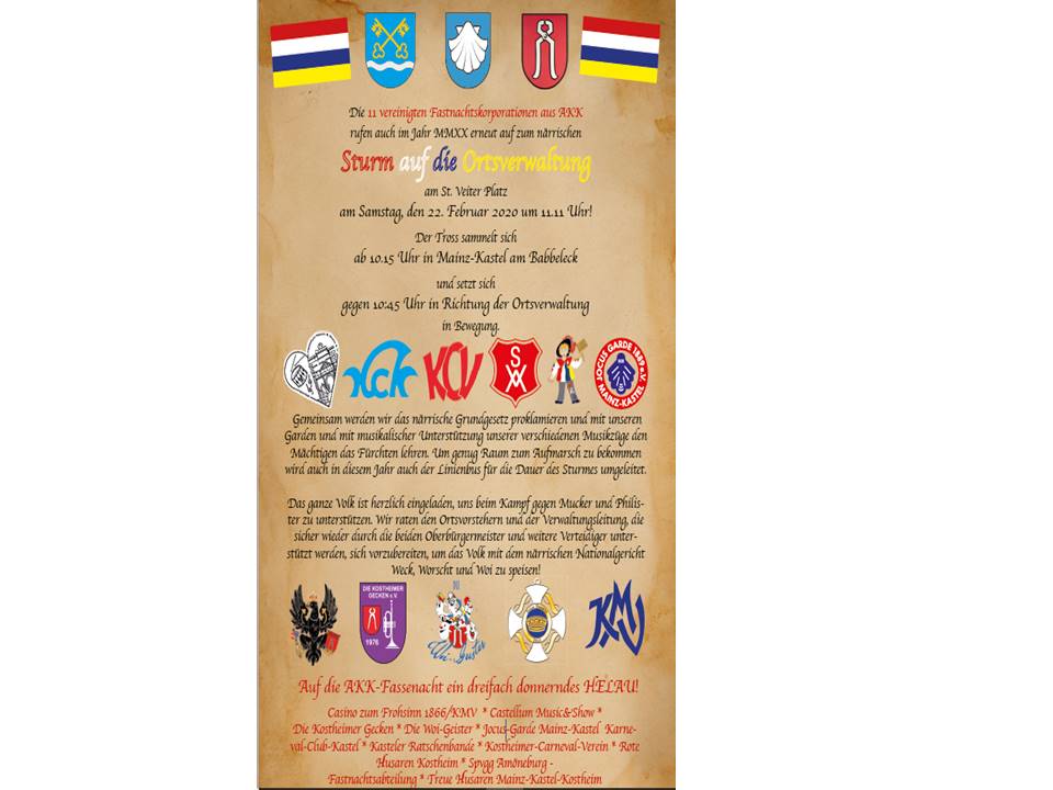 Sturm auf die Ortsverwaltung